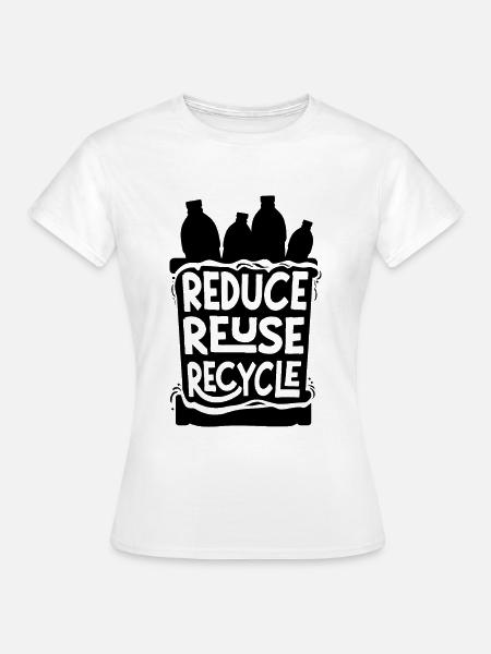 Plastik Recycling - Frauen T-Shirt - Weiß
