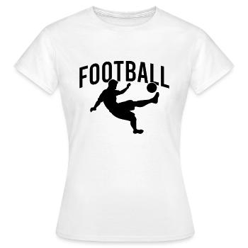 Football de football - T-shirt Femme - blanc - Devant - AI Model Female 172 dark (172cm)