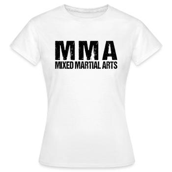 Le MMA - T-shirt Femme - blanc - Devant - AI Model Female 172 dark (172cm)