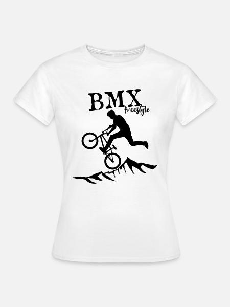 BMX freestyle - Frauen T-Shirt - Weiß