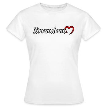 Dream Team Dream Couple - Women's T-Shirt - white - Front - AI Model Female 172 dark (172cm)