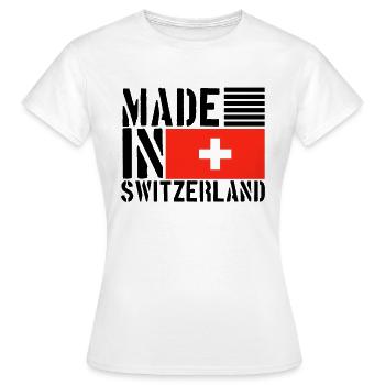 Suisse Swiss Funny Saying - T-shirt Femme - blanc - Devant - AI Model Female 172 dark (172cm)