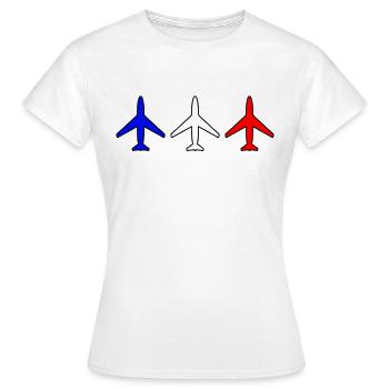 Avions Avions - T-shirt Femme - blanc - Devant - AI Model Female 172 dark (172cm)