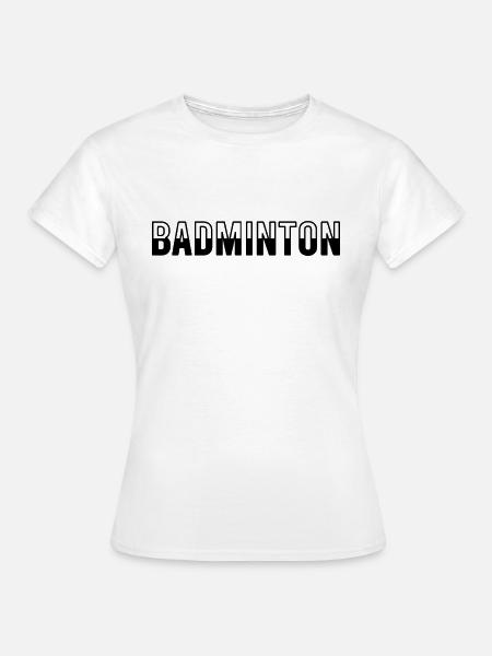 Badminton - Frauen T-Shirt - Weiß