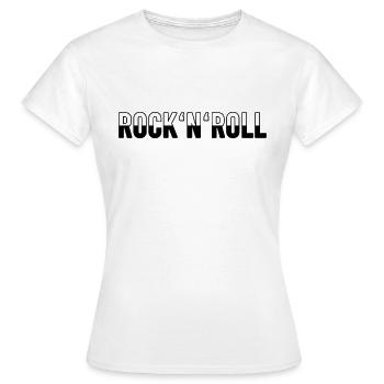 Rock n Roll - T-shirt Femme - blanc - Devant - AI Model Female 172 dark (172cm)