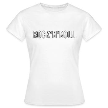 Rock n Roll - Frauen T-Shirt - Weiß - Vorne - AI Model Female 172 dark (172cm)