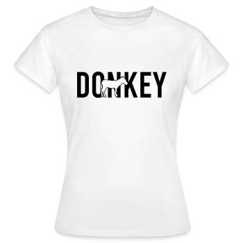 Donkey donkey - Women's T-Shirt - white - Front - AI Model Female 172 dark (172cm)