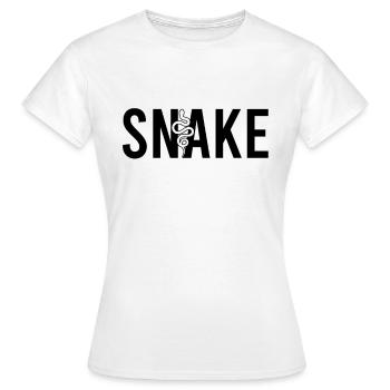 Serpent serpent - T-shirt Femme - blanc - Devant - AI Model Female 172 dark (172cm)