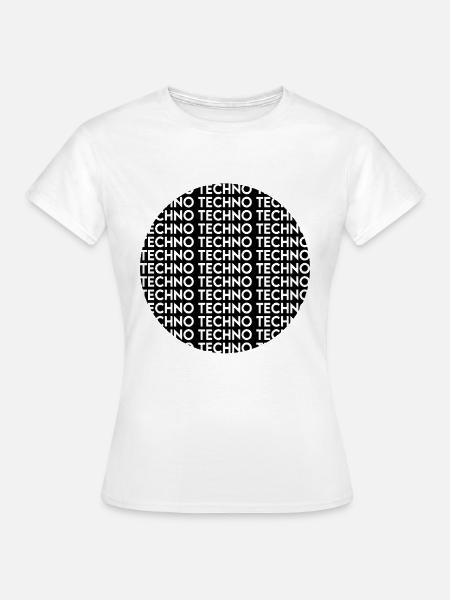 Techno - Frauen T-Shirt - Weiß