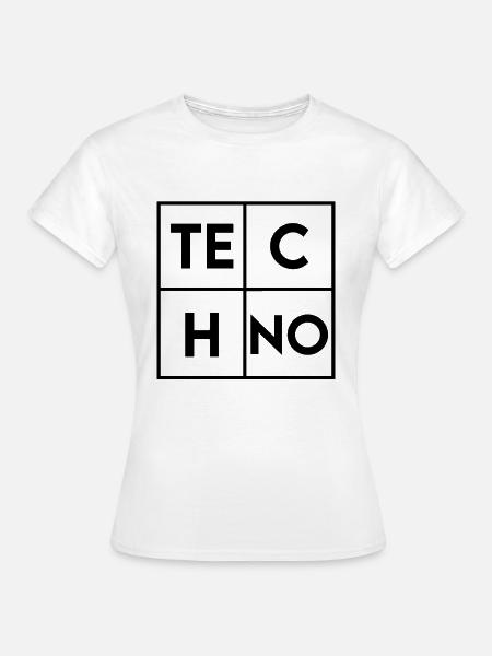 Techno - T-shirt Femme - blanc
