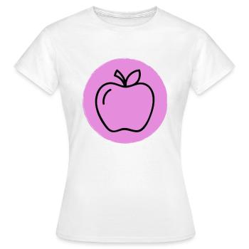 Apfel - Frauen T-Shirt - Weiß - Vorne - AI Model Female 172 dark (172cm)