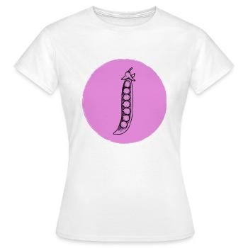 Pois - T-shirt Femme - blanc - Devant - AI Model Female 172 dark (172cm)