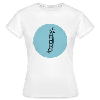 Pois - T-shirt Femme - blanc - Devant - AI Model Female 172 dark (172cm)