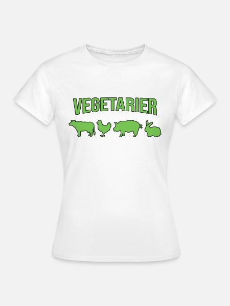 Vegetarier - Frauen T-Shirt - Weiß