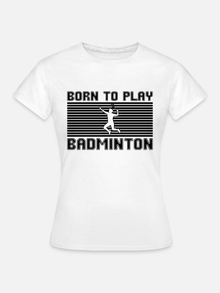 badminton - Frauen T-Shirt - Weiß
