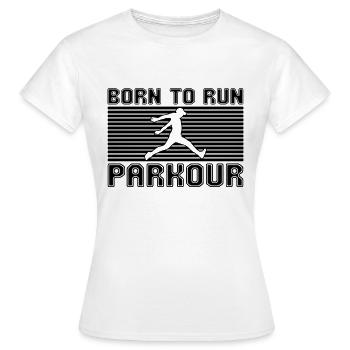 Parkour - T-shirt Femme - blanc - Devant - AI Model Female 172 dark (172cm)