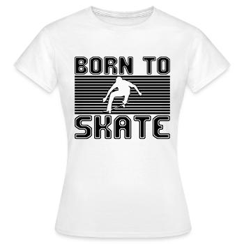 patinage - T-shirt Femme - blanc - Devant - AI Model Female 172 dark (172cm)