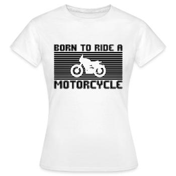 Motocyclette - T-shirt Femme - blanc - Devant - AI Model Female 172 dark (172cm)