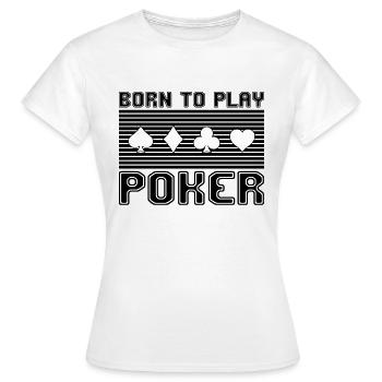 Poker - T-shirt Femme - blanc - Devant - AI Model Female 172 dark (172cm)