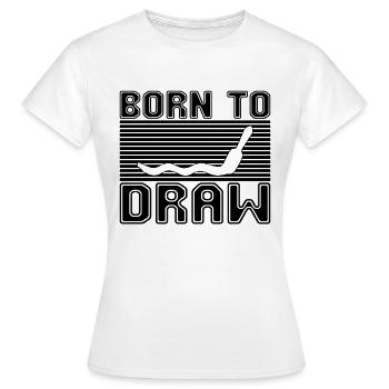Painting Drawing - Women's T-Shirt - white - Front - AI Model Female 172 dark (172cm)