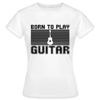 Jouer de la guitare - T-shirt Femme - blanc - Devant - AI Model Female 172 dark (172cm)