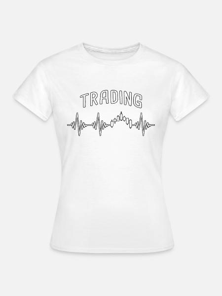 trading Herzschlag - Frauen T-Shirt - Weiß