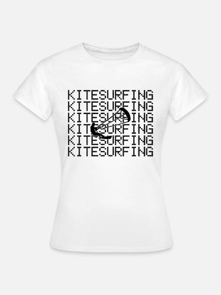 kitesurfing - Frauen T-Shirt - Weiß