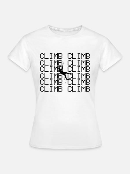 Klettern - Frauen T-Shirt - Weiß