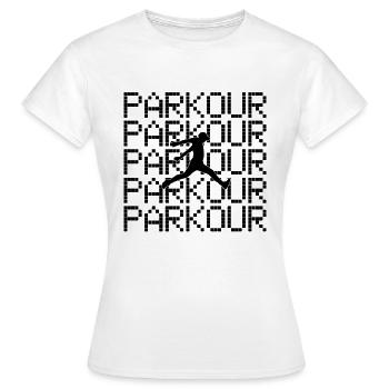 parkour - Frauen T-Shirt - Weiß - Vorne - AI Model Female 172 dark (172cm)