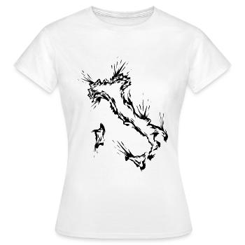 Italy - Women's T-Shirt - white - Front - AI Model Female 172 dark (172cm)
