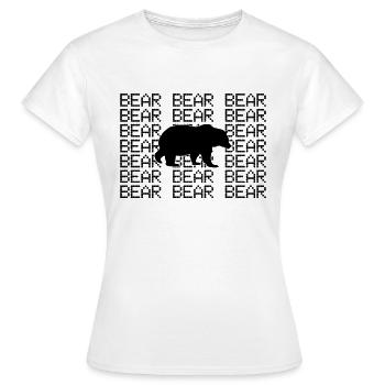 Bär - Frauen T-Shirt - Weiß - Vorne - AI Model Female 172 dark (172cm)