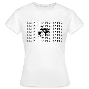 Percussion - Women's T-Shirt - white - Front - AI Model Female 172 dark (172cm)