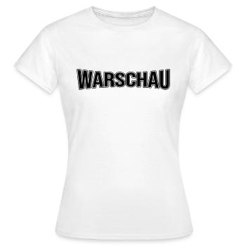 Warschau - Frauen T-Shirt - Weiß - Vorne - AI Model Female 172 dark (172cm)