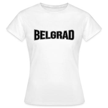 Belgrade - T-shirt Femme - blanc - Devant - AI Model Female 172 dark (172cm)