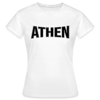 Athènes - T-shirt Femme - blanc - Devant - AI Model Female 172 dark (172cm)