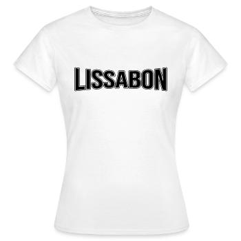 Lissabon - Frauen T-Shirt - Weiß - Vorne - AI Model Female 172 dark (172cm)