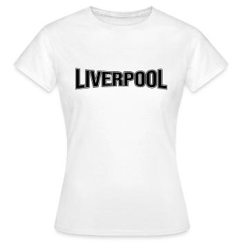 Liverpool - T-shirt Femme - blanc - Devant - AI Model Female 172 dark (172cm)