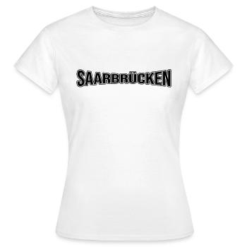 Sarrebruck - T-shirt Femme - blanc - Devant - AI Model Female 172 dark (172cm)