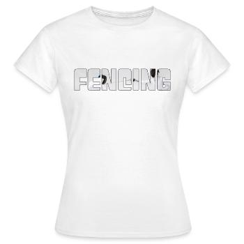 Escrime - T-shirt Femme - blanc - Devant - AI Model Female 172 dark (172cm)