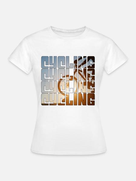 Fahrrad fahren - Frauen T-Shirt - Weiß