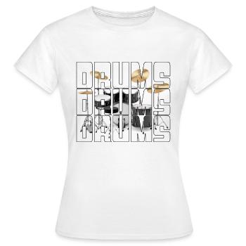 Percussion - Women's T-Shirt - white - Front - AI Model Female 172 dark (172cm)