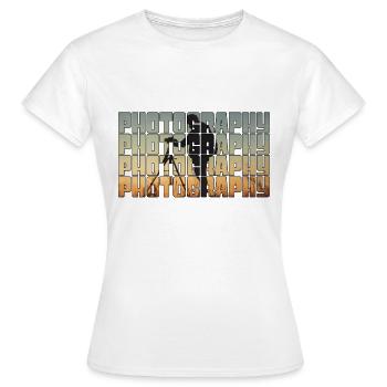 Photography - Women's T-Shirt - white - Front - AI Model Female 172 dark (172cm)