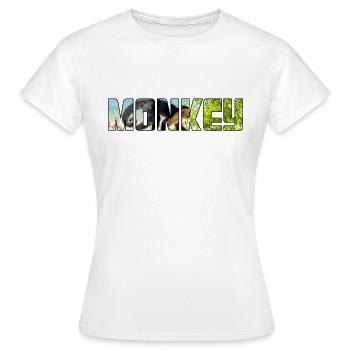 Singe - T-shirt Femme - blanc - Devant - AI Model Female 172 dark (172cm)