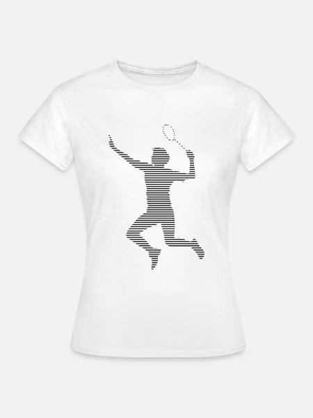 Badminton - Frauen T-Shirt - Weiß