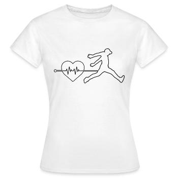 Battement de cœur du parkour - T-shirt Femme - blanc - Devant - AI Model Female 172 dark (172cm)