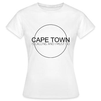 Kapstadt Spruch - Frauen T-Shirt - Weiß - Vorne - AI Model Female 172 dark (172cm)