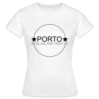 Citation de Porto - T-shirt Femme - blanc - Devant - AI Model Female 172 dark (172cm)