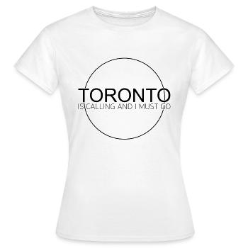 Citation de Toronto - T-shirt Femme - blanc - Devant - AI Model Female 172 dark (172cm)