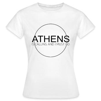 Athènes Dicton - T-shirt Femme - blanc - Devant - AI Model Female 172 dark (172cm)