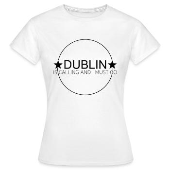 Dicton de Dublin - T-shirt Femme - blanc - Devant - AI Model Female 172 dark (172cm)